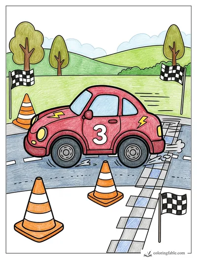 Colored example of this coloring page