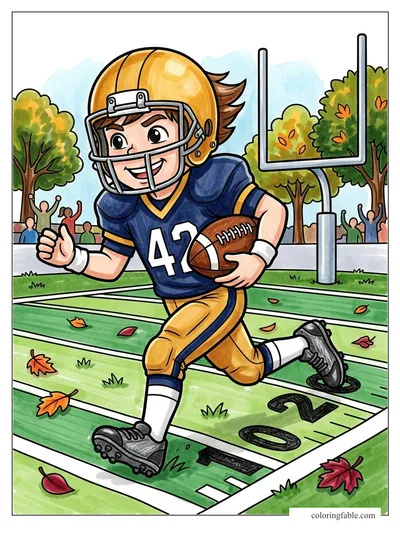 Colored example of this coloring page