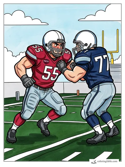Colored example of this coloring page
