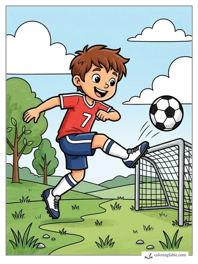 Colored example of this coloring page
