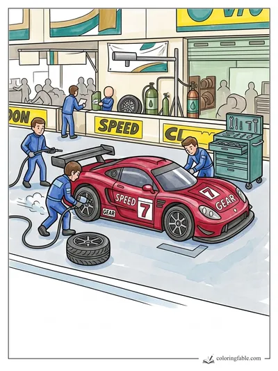 Colored example of this coloring page