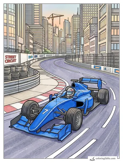 Colored example of this coloring page