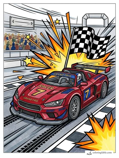 Colored example of this coloring page