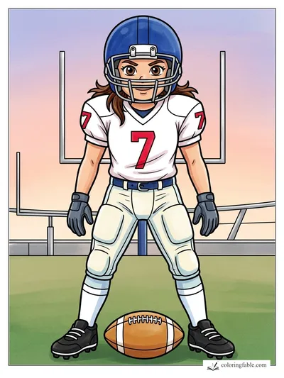 Colored example of this coloring page
