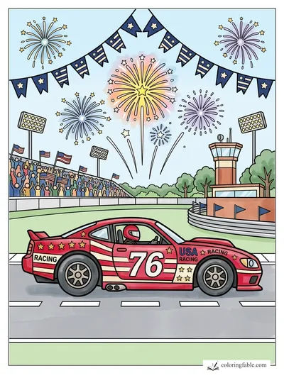 Colored example of this coloring page