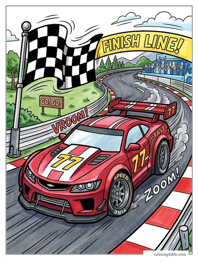 Colored example of this coloring page