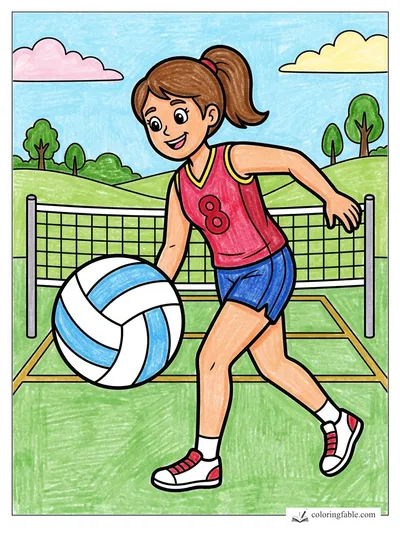 Colored example of this coloring page