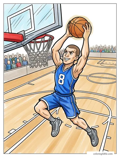 Colored example of this coloring page