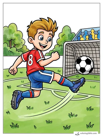 Colored example of this coloring page