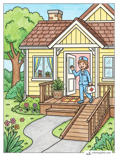 Colored example of this coloring page
