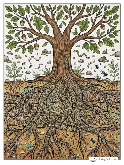 Colored example of this coloring page