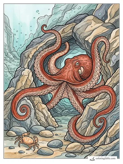 Colored example of this coloring page