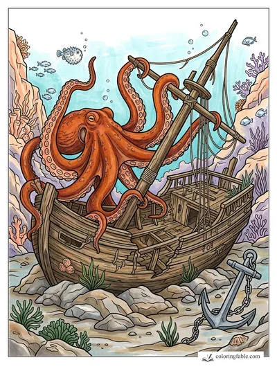 Colored example of this coloring page
