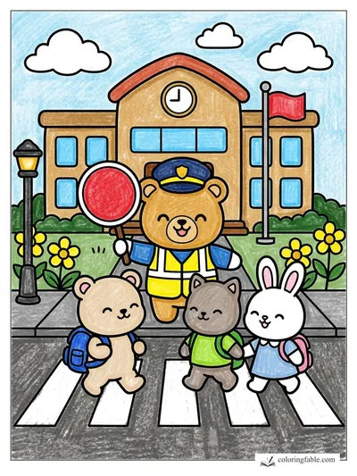 Colored example of this coloring page