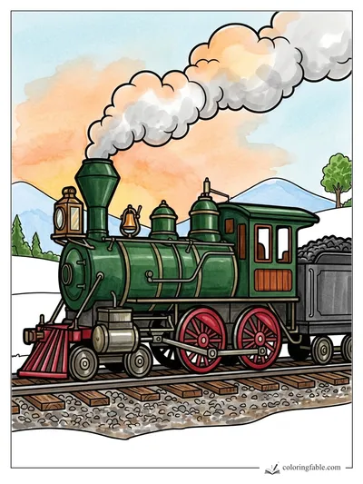 Colored example of this coloring page