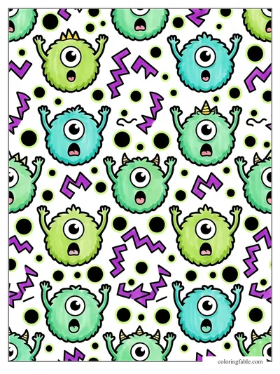 Colored example of this coloring page