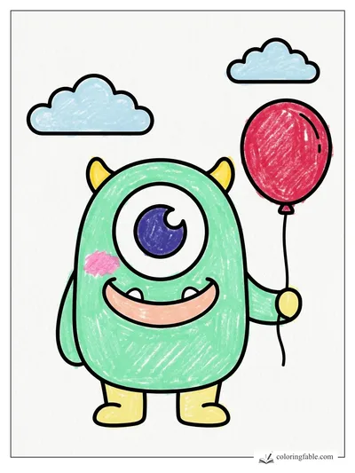 Colored example of this coloring page