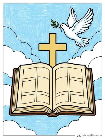 Colored example of this coloring page