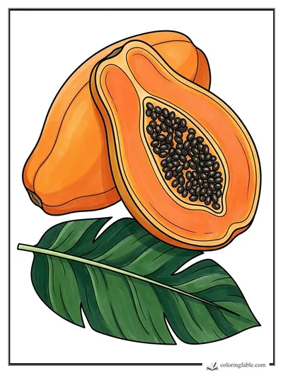 Colored example of this coloring page
