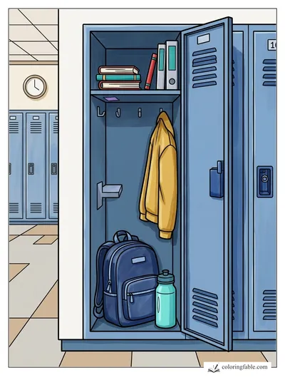 Colored example of this coloring page