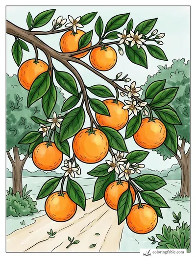 Colored example of this coloring page