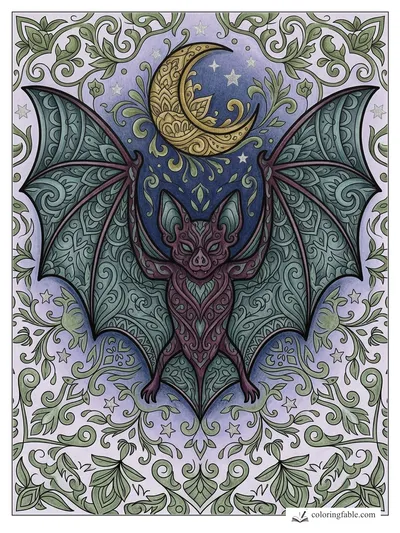 Colored example of this coloring page