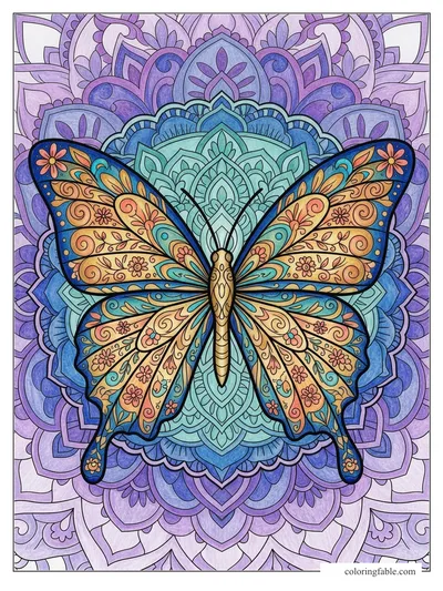 Colored example of this coloring page