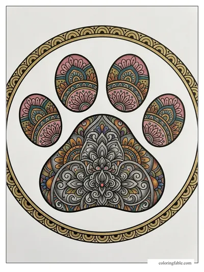 Colored example of this coloring page