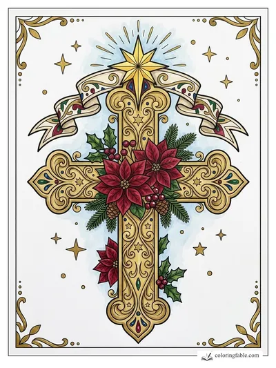 Colored example of this coloring page