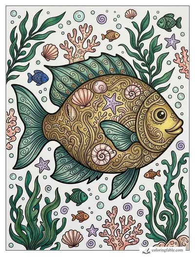 Colored example of this coloring page