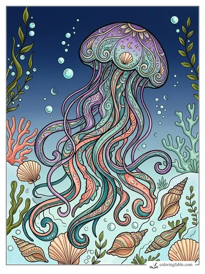 Colored example of this coloring page