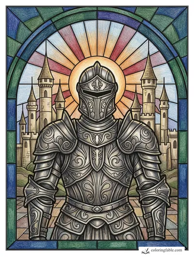 Colored example of this coloring page