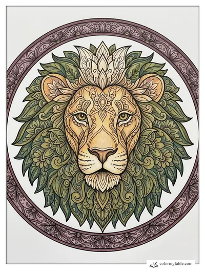 Colored example of this coloring page