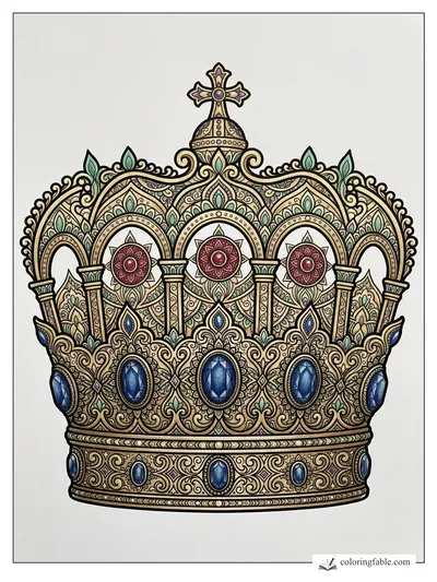 Colored example of this coloring page
