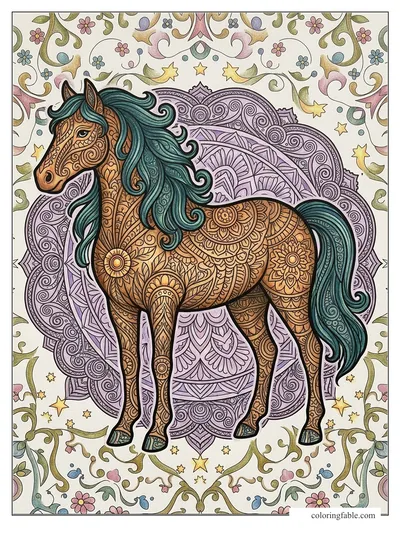 Colored example of this coloring page