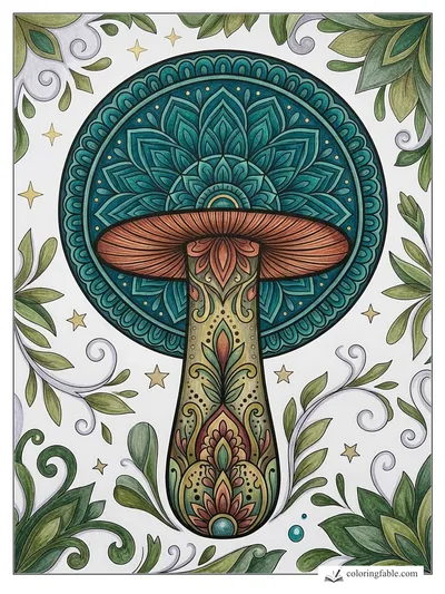 Colored example of this coloring page