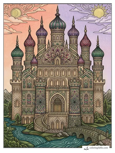 Colored example of this coloring page