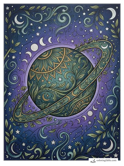 Colored example of this coloring page