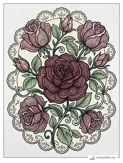 Colored example of this coloring page