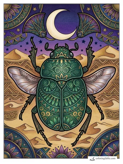 Colored example of this coloring page