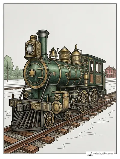 Colored example of this coloring page