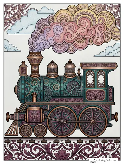 Colored example of this coloring page