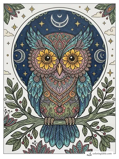 Colored example of this coloring page