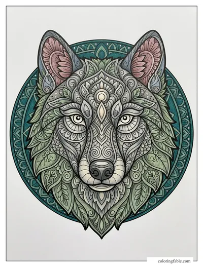 Colored example of this coloring page