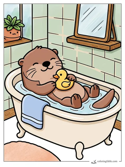 Colored example of this coloring page