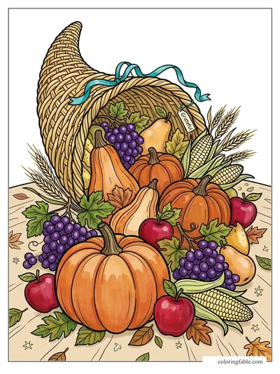 Colored example of this coloring page
