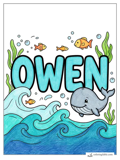 Colored example of this coloring page