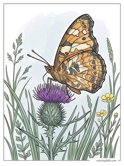 Colored example of this coloring page