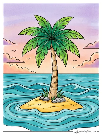 Colored example of this coloring page
