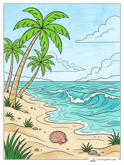 Colored example of this coloring page